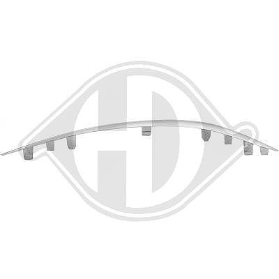 Diederichs Zier-/Schutzleiste, Stoßfänger [Hersteller-Nr. 1673065] für Mercedes-Benz
