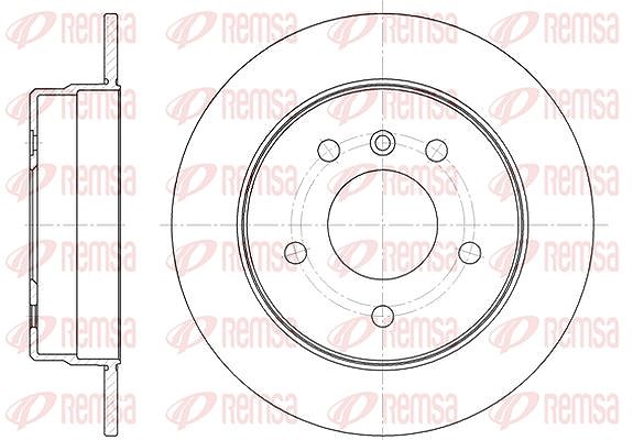 Kawe 1x Bremsscheibe [Hersteller-Nr. 683100] für Mercedes-Benz