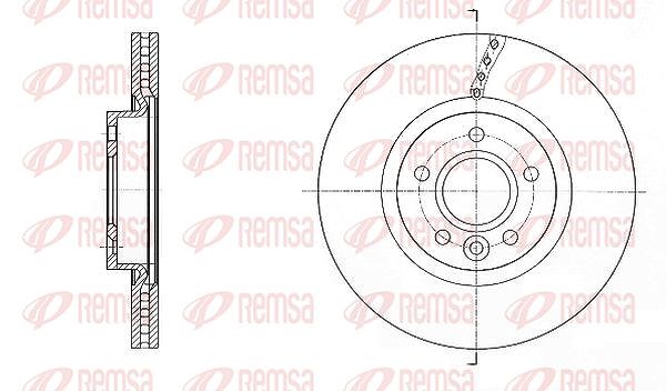 Kawe 1x Bremsscheibe [Hersteller-Nr. 6158910] für Volvo