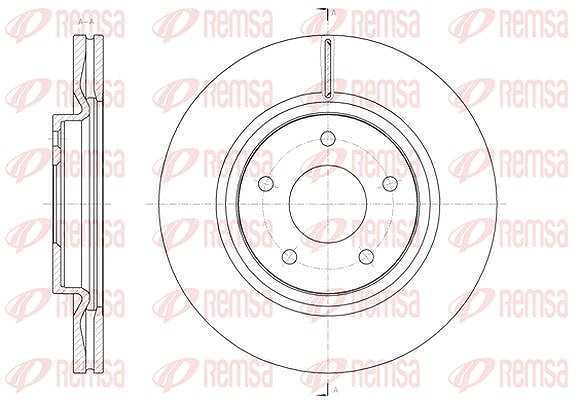 Kawe 1x Bremsscheibe [Hersteller-Nr. 6158010] für Nissan