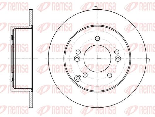 Kawe 1x Bremsscheibe [Hersteller-Nr. 6129300] für Kia