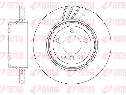 Kawe 1x Bremsscheibe [Hersteller-Nr. 697910] für BMW