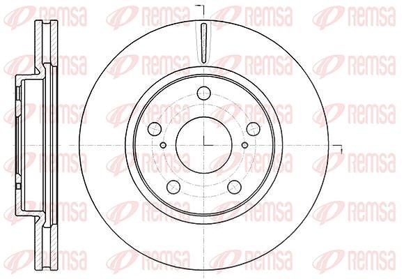 Kawe 1x Bremsscheibe [Hersteller-Nr. 6107710] für Toyota