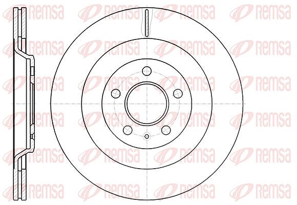 Kawe 1x Bremsscheibe [Hersteller-Nr. 6126710] für Audi