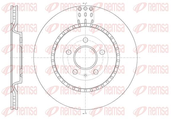 Kawe 1x Bremsscheibe [Hersteller-Nr. 6149210] für Porsche, Audi