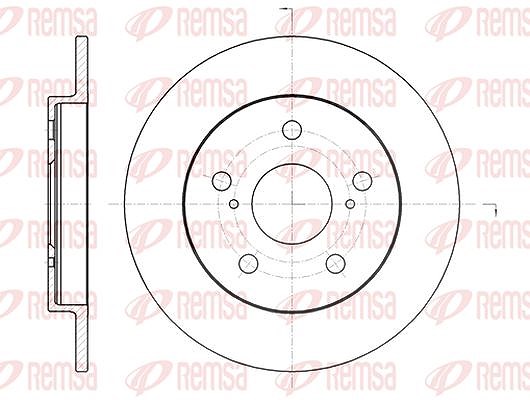 Kawe 1x Bremsscheibe [Hersteller-Nr. 6107400] für Toyota
