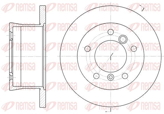 Kawe 1x Bremsscheibe [Hersteller-Nr. 656600] für Mercedes-Benz, VW