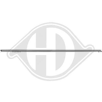 Diederichs Zier-/Schutzleiste, Tür [Hersteller-Nr. 1611033] für Mercedes-Benz