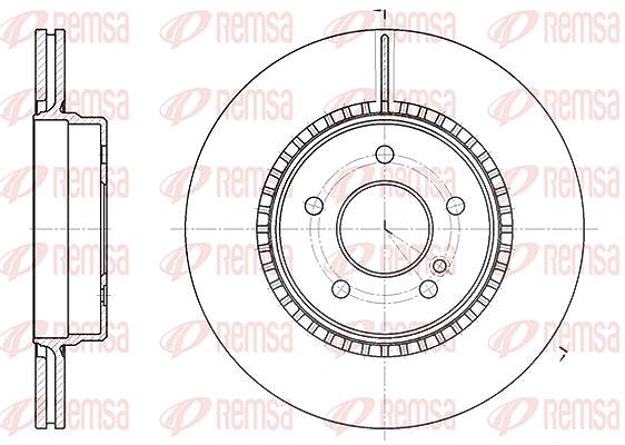 Kawe 1x Bremsscheibe [Hersteller-Nr. 692910] für Mercedes-Benz