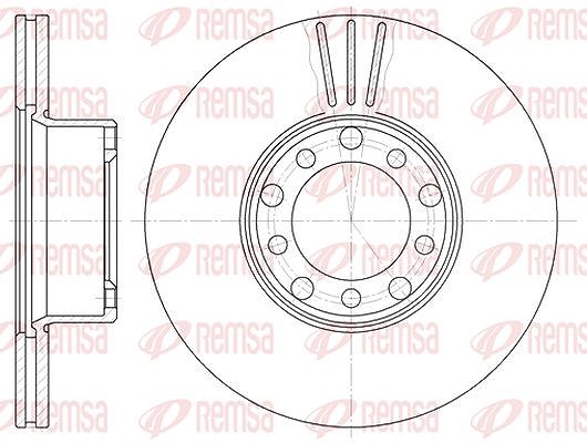 Kawe 1x Bremsscheibe [Hersteller-Nr. 627410] für Mercedes-Benz