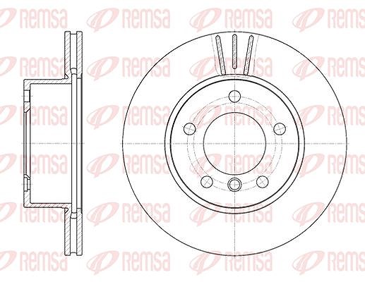 Kawe 1x Bremsscheibe [Hersteller-Nr. 665110] für BMW