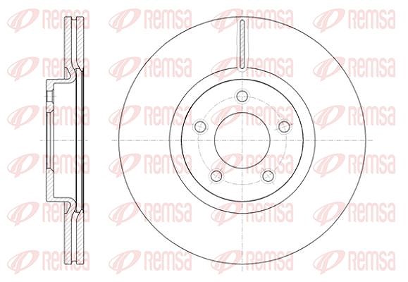 Kawe 1x Bremsscheibe [Hersteller-Nr. 6140310] für Mazda