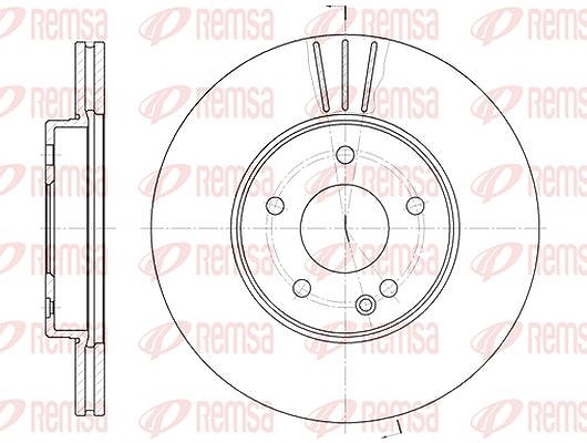 Kawe 1x Bremsscheibe [Hersteller-Nr. 631310] für Mercedes-Benz