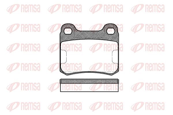 Kawe Bremsbelagsatz, Scheibenbremse [Hersteller-Nr. 015700] für Mercedes-Benz