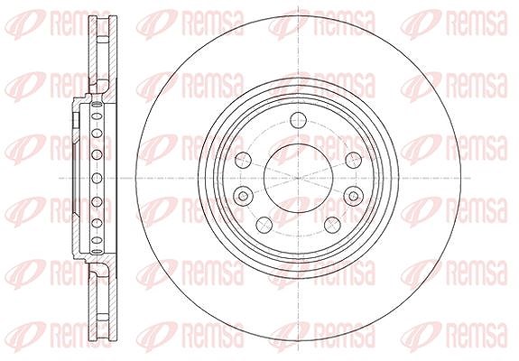 Kawe 1x Bremsscheibe [Hersteller-Nr. 6134510] für Renault