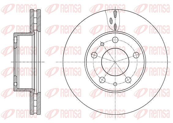 Kawe 1x Bremsscheibe [Hersteller-Nr. 6163710] für Fiat
