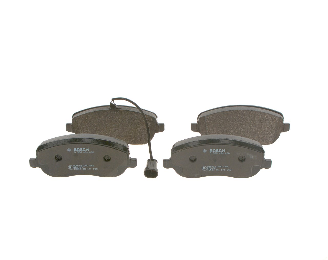 Bosch Bremsbelagsatz, Scheibenbremse [Hersteller-Nr. 0986494068] für Fiat