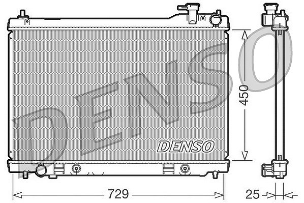 Denso Kühler, Motorkühlung [Hersteller-Nr. DRM46100] für Infiniti