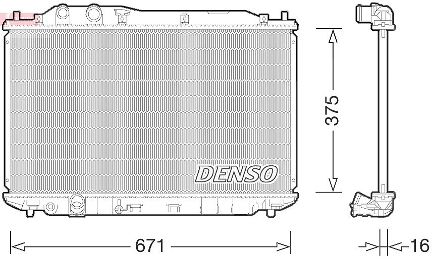 Denso Kühler, Motorkühlung [Hersteller-Nr. DRM40028]