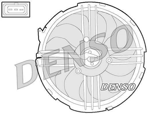 Denso Lüfter, Motorkühlung [Hersteller-Nr. DER32009] für Seat, VW
