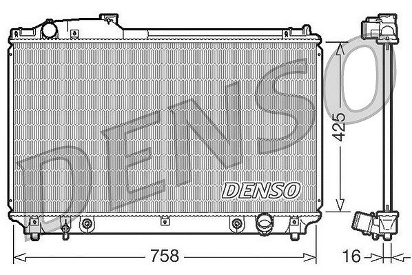 Denso Kühler, Motorkühlung [Hersteller-Nr. DRM51003] für Lexus