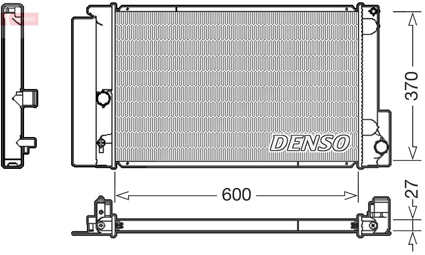 Denso Kühler, Motorkühlung [Hersteller-Nr. DRM50087] für Toyota