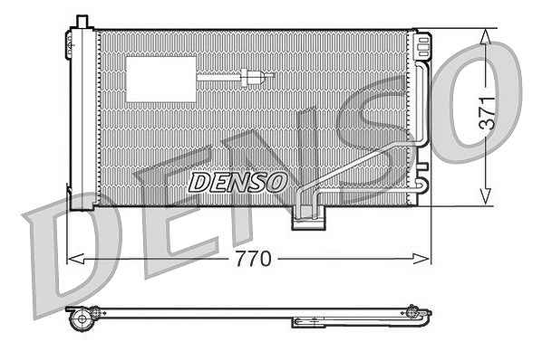Denso Kondensator, Klimaanlage [Hersteller-Nr. DCN17015] für Mercedes-Benz