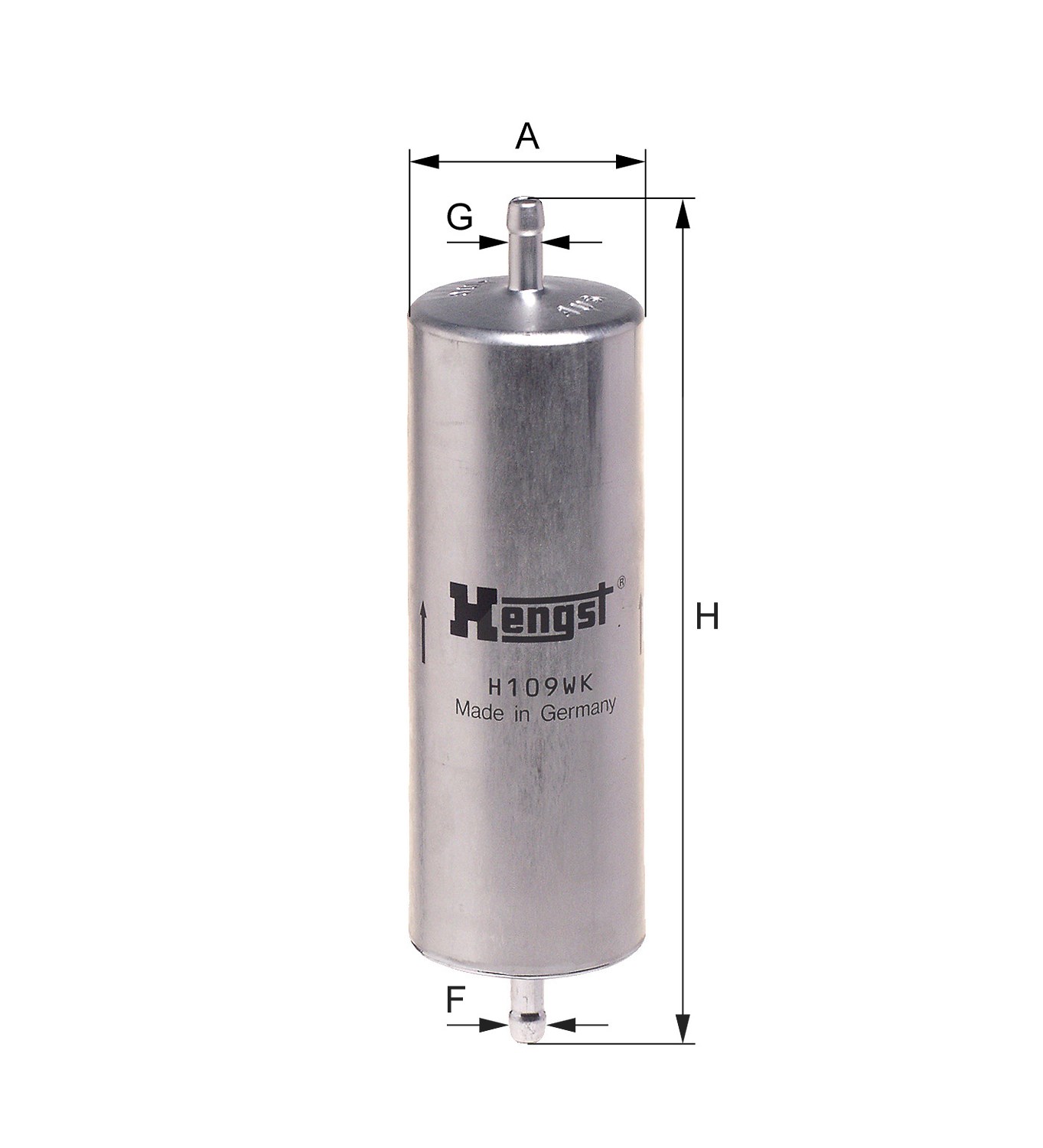 Hengst Filter Kraftstofffilter [Hersteller-Nr. H109WK] für Alpina, BMW, Bertone