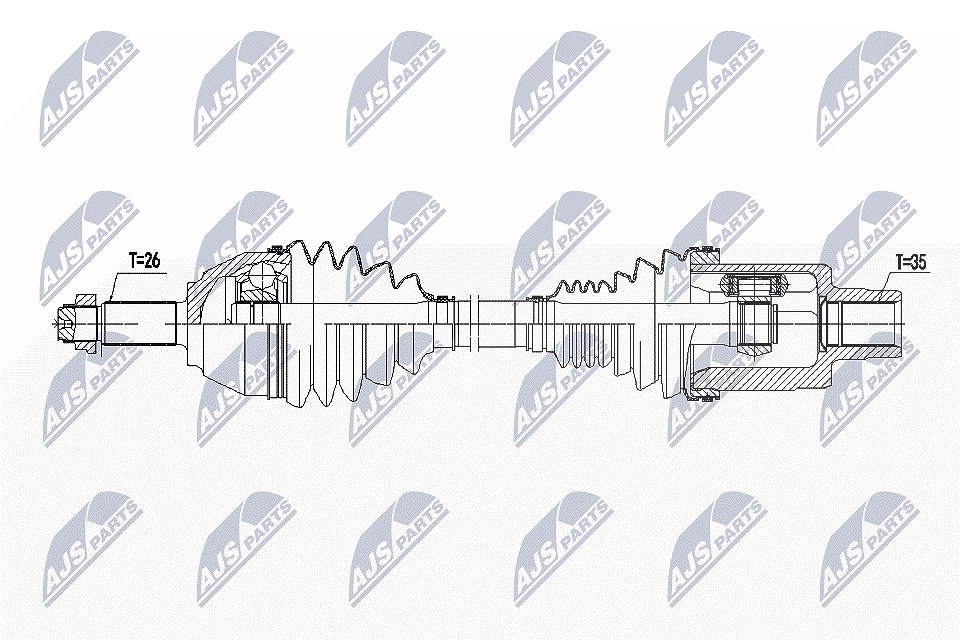 Nty Antriebswelle [Hersteller-Nr. NPW-BM-135] für Mini
