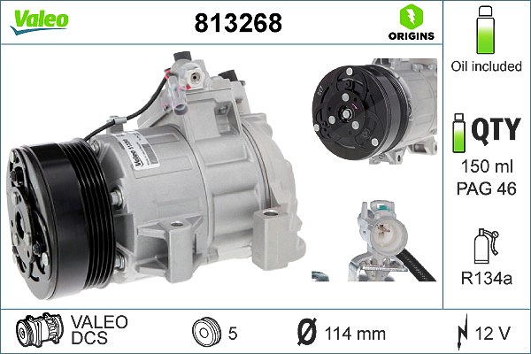Valeo Kompressor, Klimaanlage [Hersteller-Nr. 813268] für Suzuki