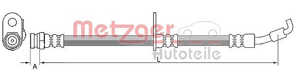 Metzger Autoteile Bremsschlauch [Hersteller-Nr. 4110875] für Mazda