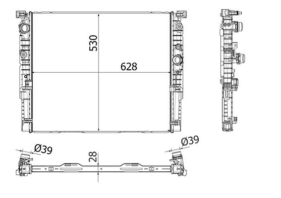 Mahle Kühler, Motorkühlung [Hersteller-Nr. CR2196000P] für BMW