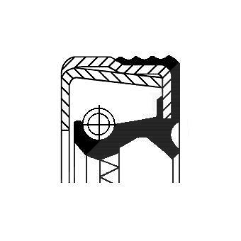 Corteco Wellendichtring, Radnabe ERSTAUSRÜSTERQUALITÄT [Hersteller-Nr. 12014599B]