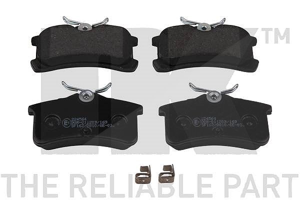 Nk Bremsbeläge hinten (Satz) [Hersteller-Nr. 224564] für Toyota