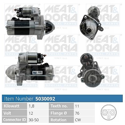 Meat & Doria Starter [Hersteller-Nr. 5030092] für BMW