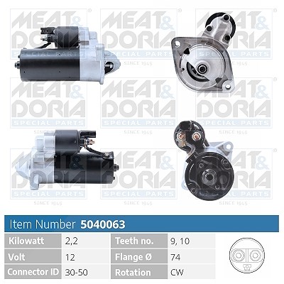 Meat & Doria Starter [Hersteller-Nr. 5040063] für Toyota