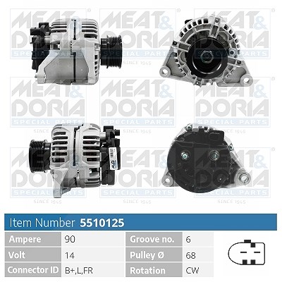 Meat & Doria Generator [Hersteller-Nr. 5510125] für Iveco
