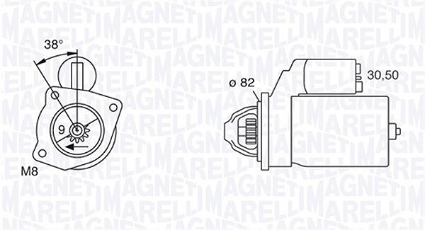 Magneti Marelli Starter [Hersteller-Nr. 063114014010] für Fiat