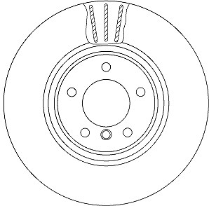 Trw 1x Bremsscheibe [Hersteller-Nr. DF6609S] für BMW