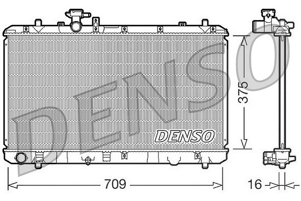 Denso Kühler, Motorkühlung [Hersteller-Nr. DRM47023] für Fiat, Suzuki