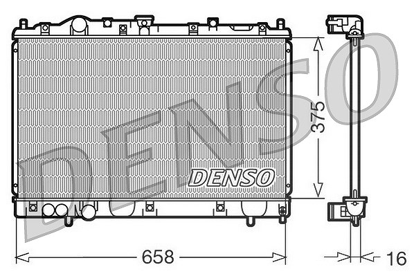Denso Kühler, Motorkühlung [Hersteller-Nr. DRM45004] für Mitsubishi