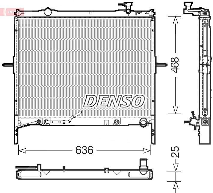 Denso Kühler, Motorkühlung [Hersteller-Nr. DRM43002] für Kia