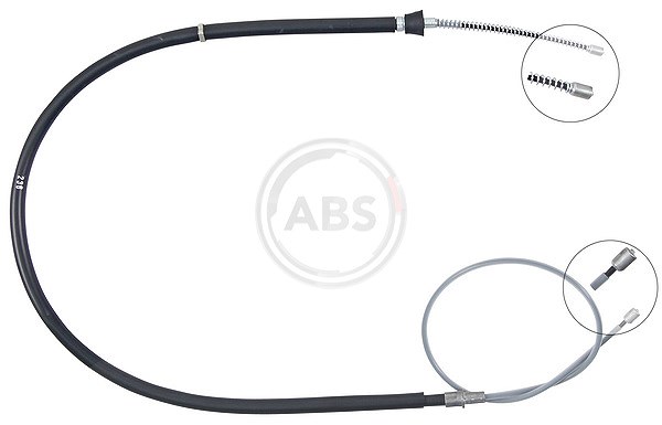 A.b.s. Seilzug, Feststellbremse [Hersteller-Nr. K14054] für VW, Skoda, Seat