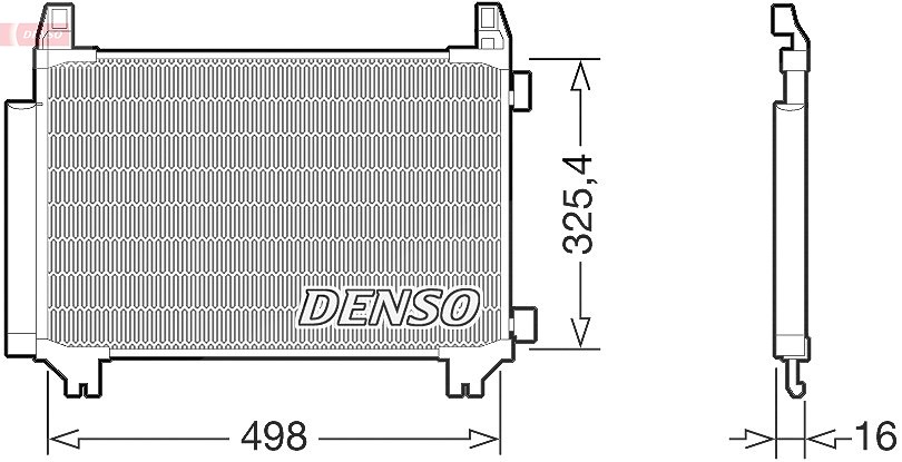 Denso Kondensator, Klimaanlage [Hersteller-Nr. DCN50028] für Toyota