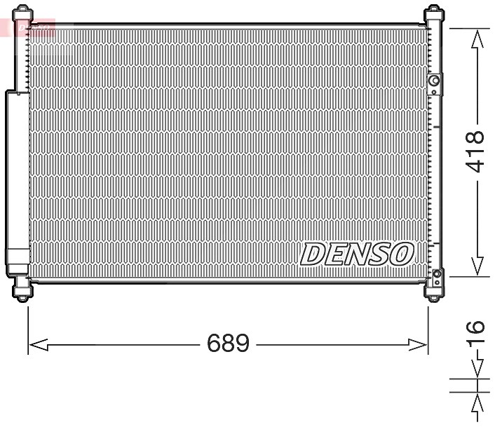 Denso Kondensator, Klimaanlage [Hersteller-Nr. DCN47006] für Suzuki