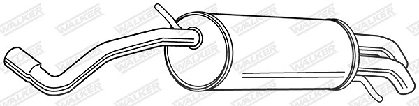 Walker Endschalldämpfer [Hersteller-Nr. 23331] für VW