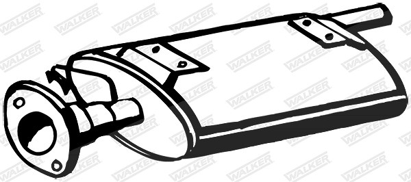 Walker Mittelschalldämpfer [Hersteller-Nr. 17476] für Land Rover