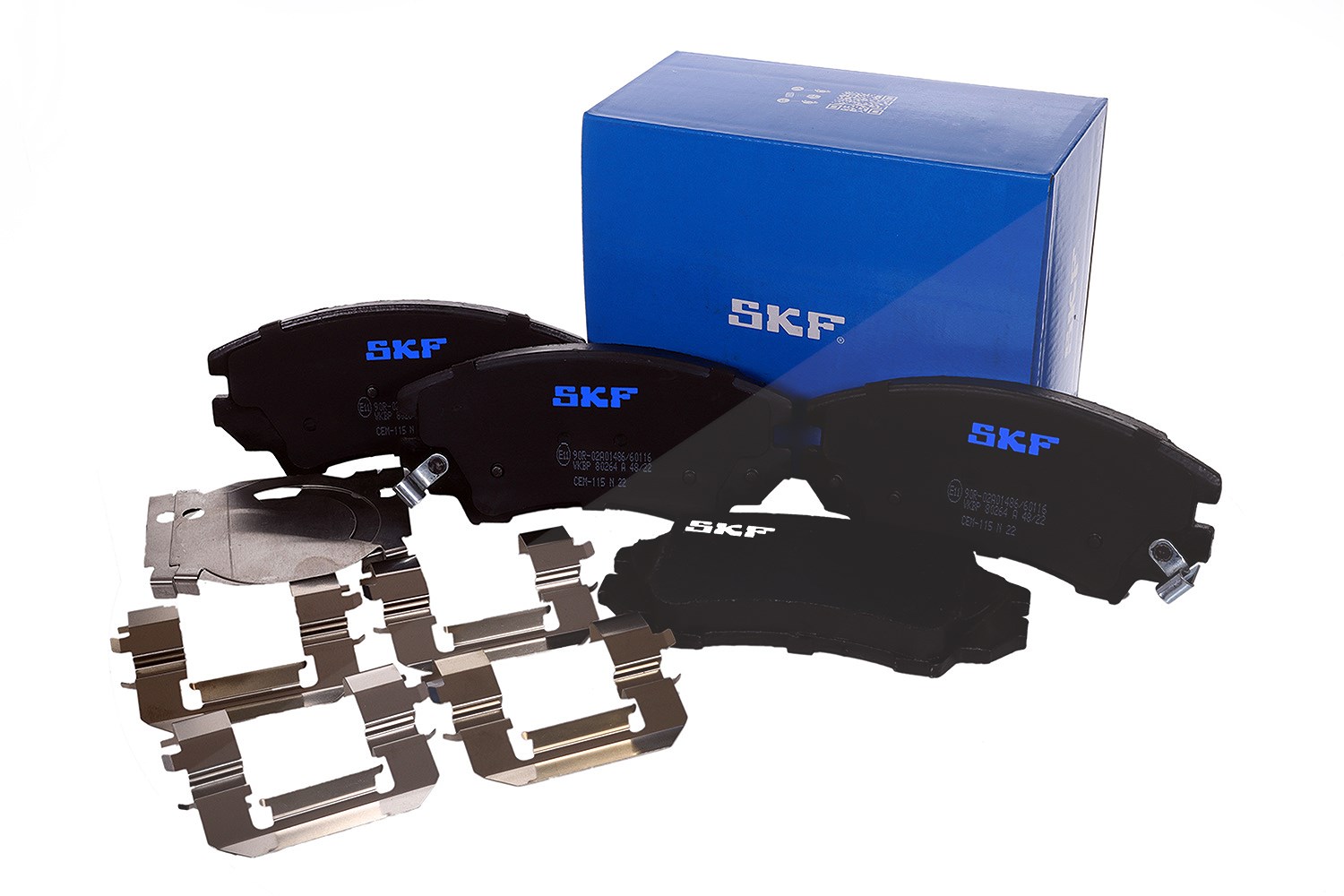SKF Scheibenbremse Bremsbelag mit Zubehör VKBP 80264 A-4er Set - Position Vorderachse Höhe 78 mm Länge 171 mm Breite 131 mm Dicke 19 mm OE Qualität - Bild 6