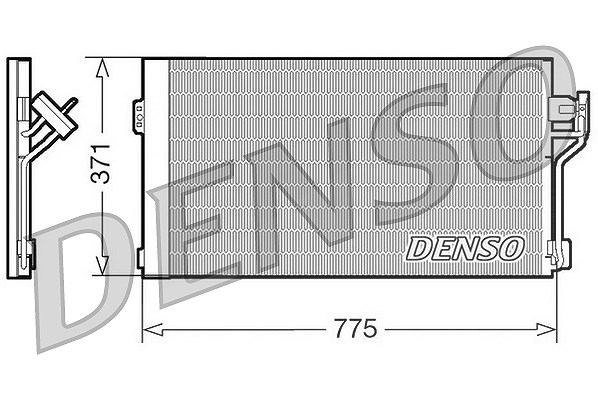 Denso Kondensator, Klimaanlage [Hersteller-Nr. DCN17050] für Mercedes-Benz