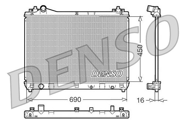 Denso Kühler, Motorkühlung [Hersteller-Nr. DRM47011] für Suzuki
